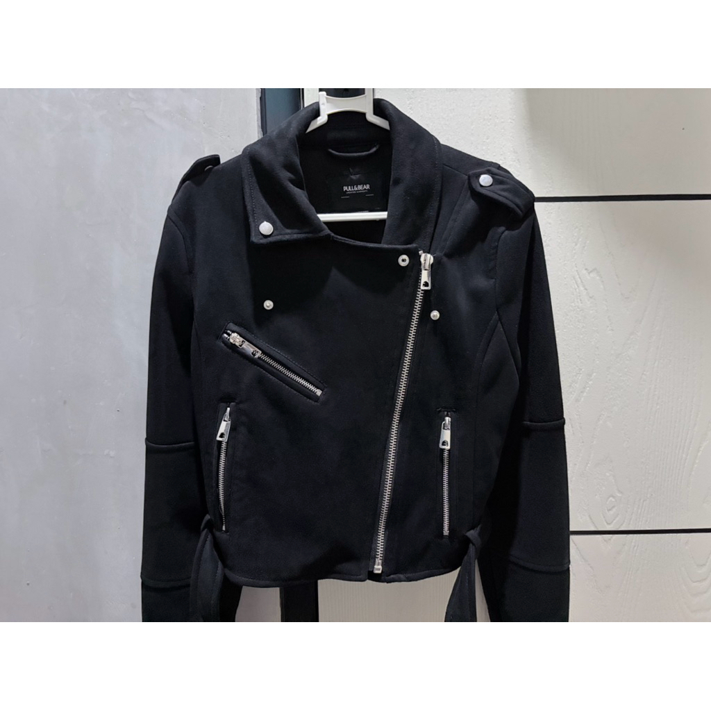 Pull&Bear Suede Black Jacket