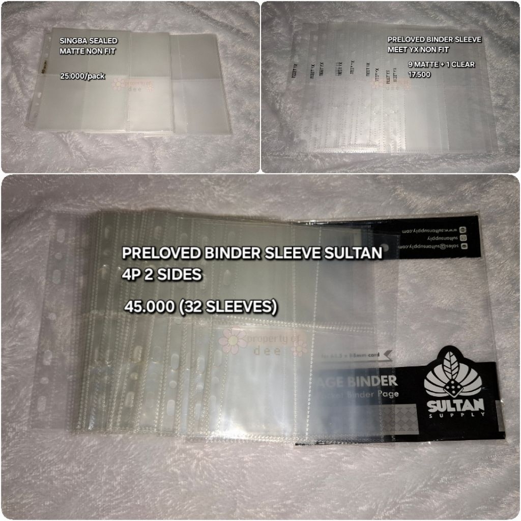 BINDER SLEEVE A5 4P SINGBA MEET YX SULTAN
