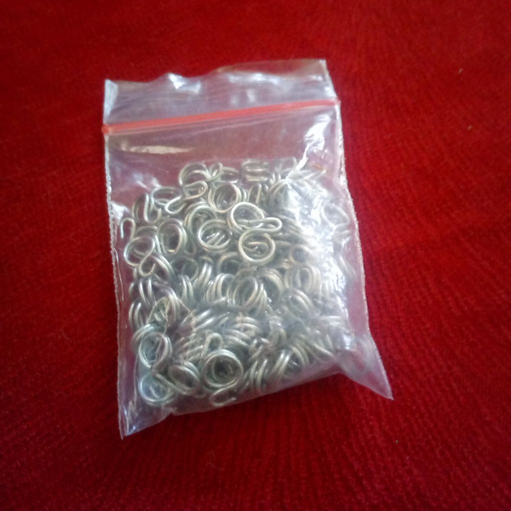 100 pcs ring 8 buat bahan racik jerat ruak ruak