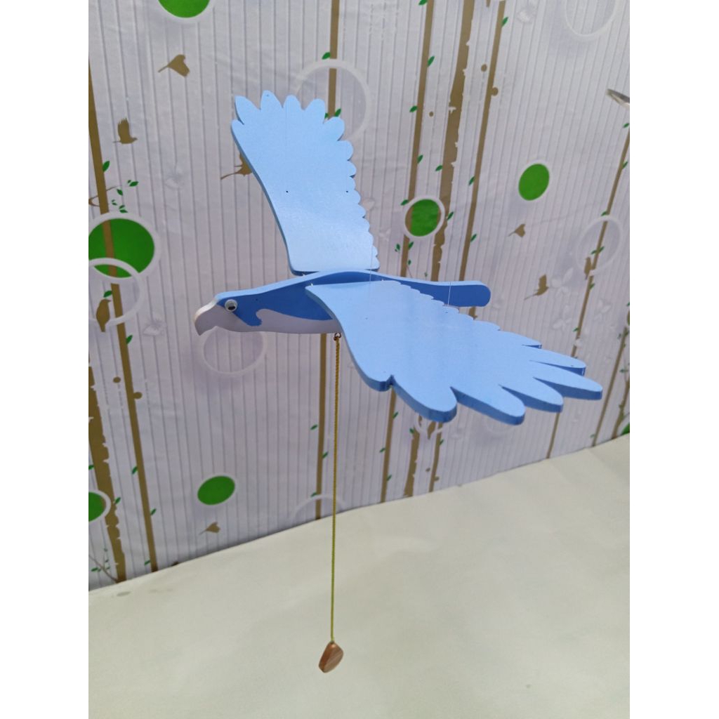 navyratrove_ mainan burung elang wooden flying bird burung terbang
