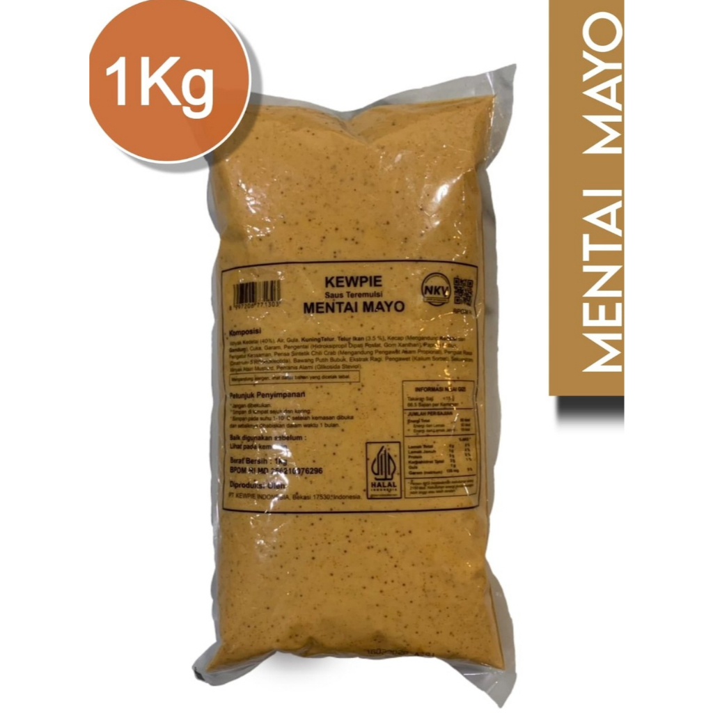 Kewpie Mentai Mayonaise 1KG - Asli Mayo/Mayonaise Japan
