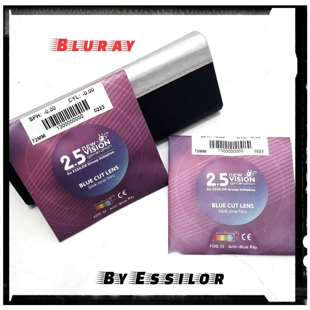 LENSA KACAMATA 2.5 NVG SINGLE VISION BLURAY