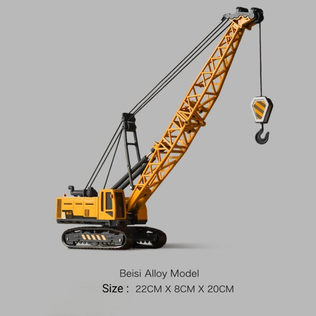 Mainan anak crawler crane dan tower crane
