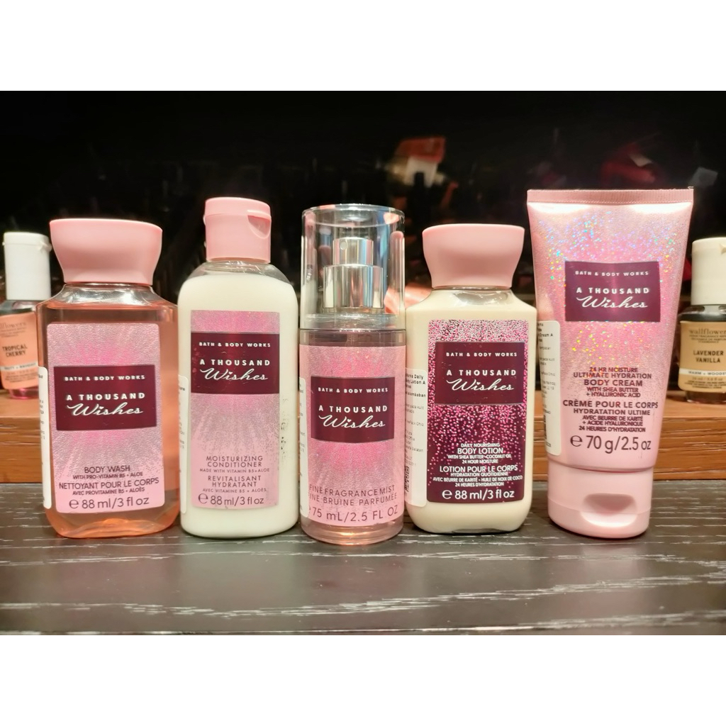 Travel Size Gift Set A Thousand Wishes by Bath and Body Works