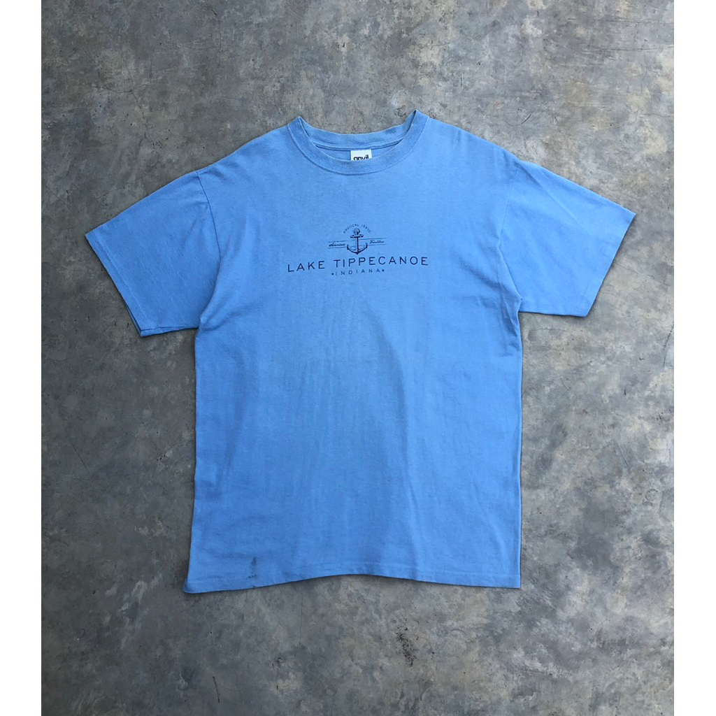 Tshirt Anvil Biru Muda