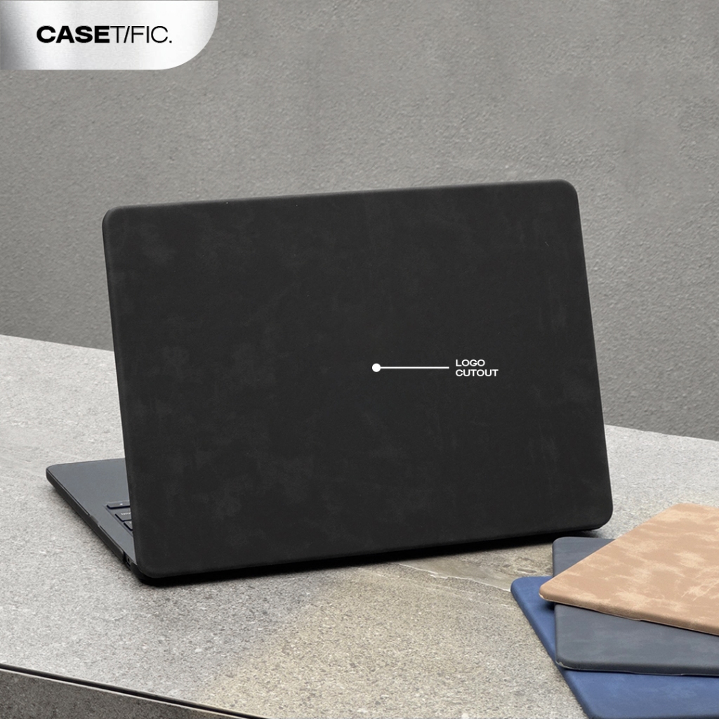 MacBook Peach Velvet Case with Logo Cut Out Hard Case Compatible for MacBook Pro 13” / MacBook Air 1