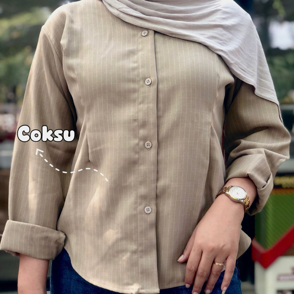 [PREMIUM]-Kemeja Wispie Stylist Polimikro Halus Nyaman lengan Panjang Hitam