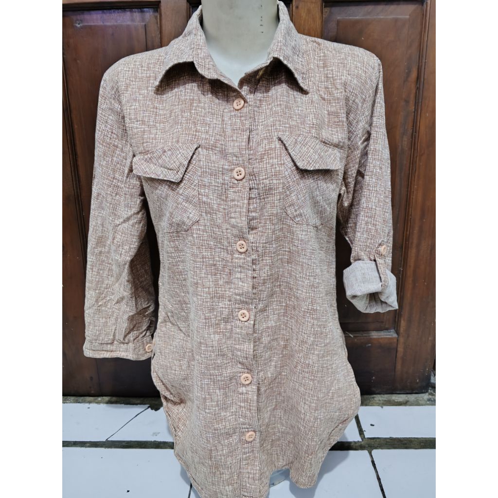 kemeja wanita slim fit