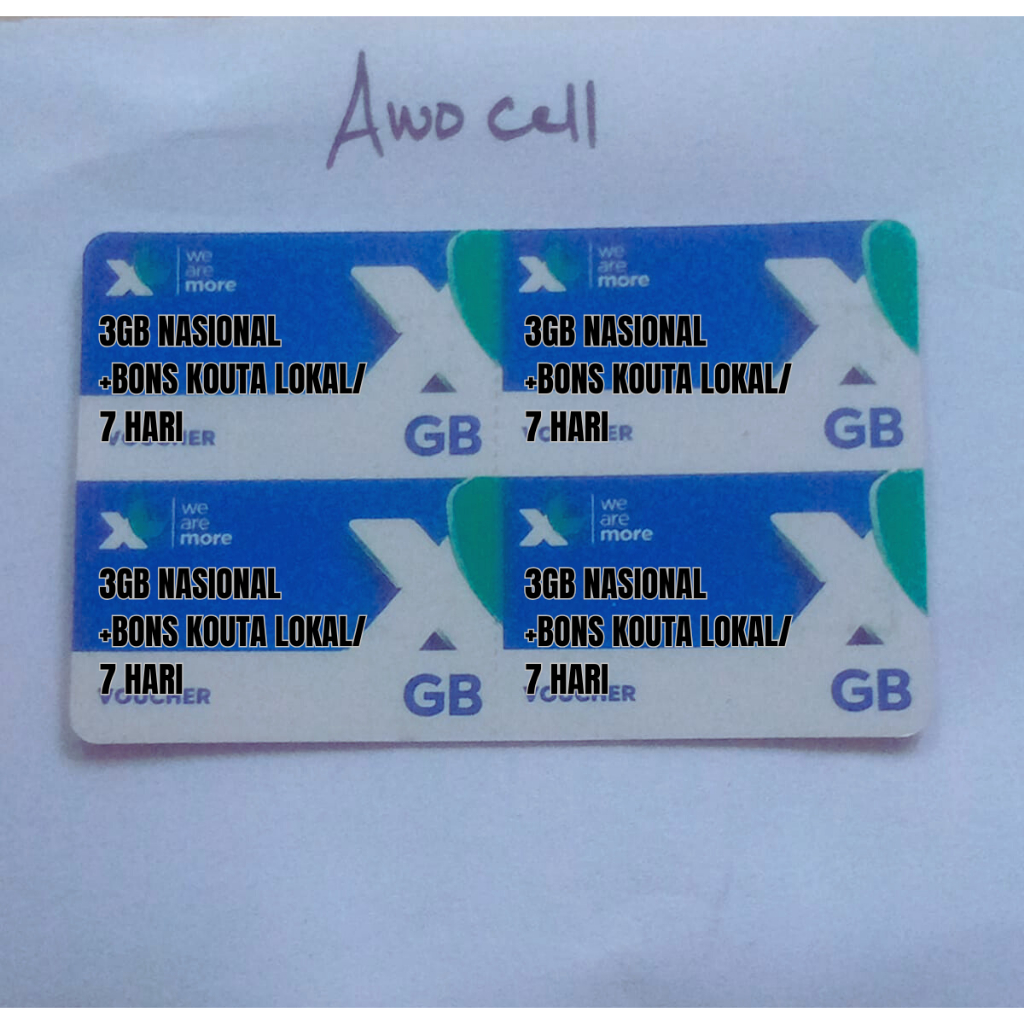 VOCER XL 3GB+KOUTA LOKAL 7HARI