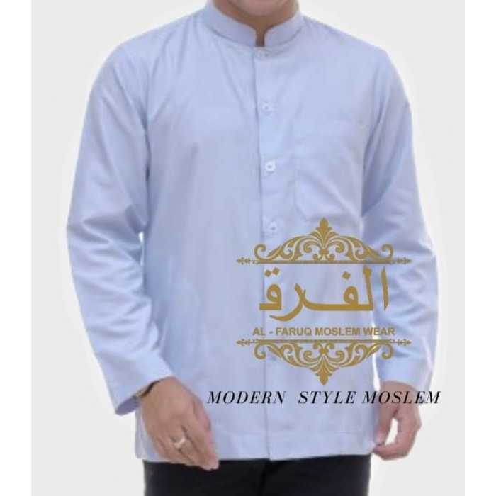 BAJU KOKO PRIA , BAJU KOKO LENGAN PANJANG DEWASA IBRAHIM