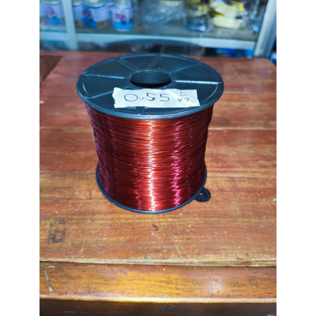 kawat email alumunium 0,55 1kg BONUS BOBIN/KLOSAN