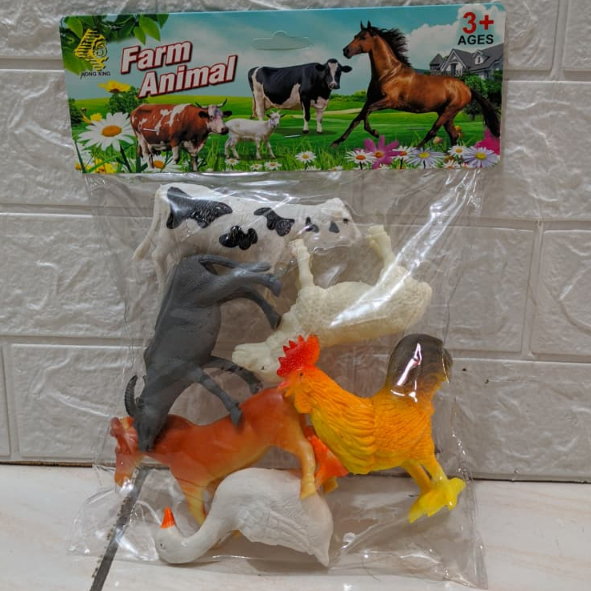 Mainan Set Hewan Ternak Besar - Binatang Unggas Figure Farm Animal