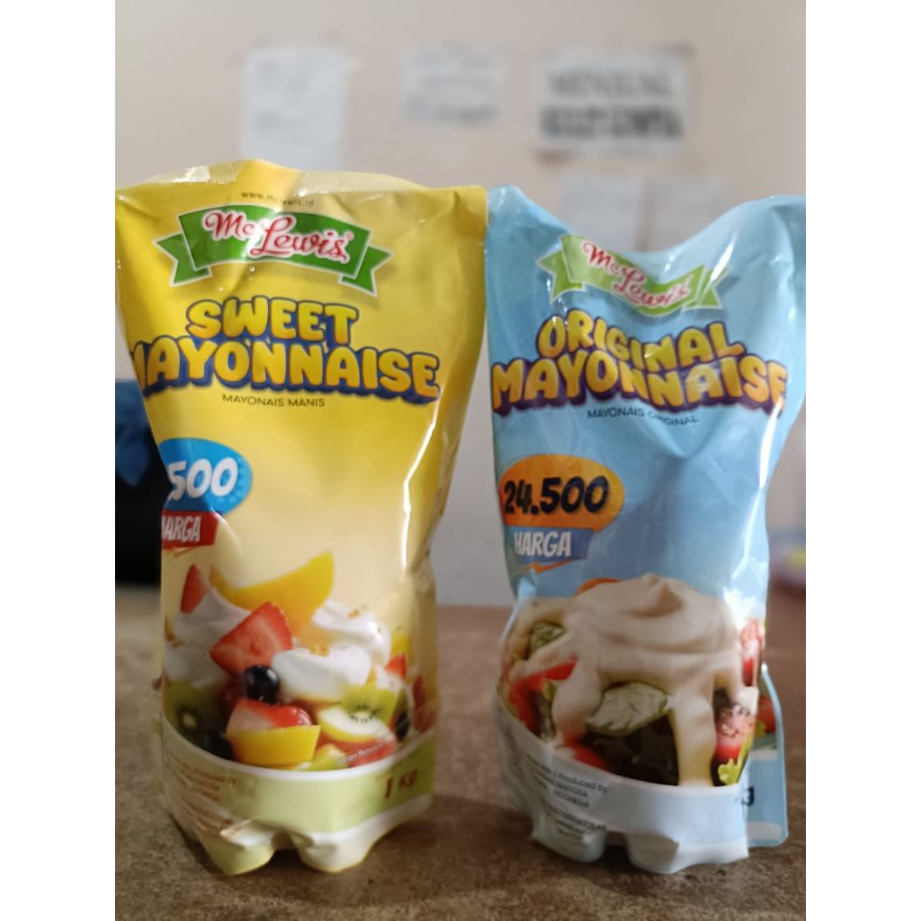 MAYONNAISE MC LEWIS VARIAN  RASA 1KG/MAYONES MC LEWIS ORIGINAL/MAYONES MC LEWIS SWEET
