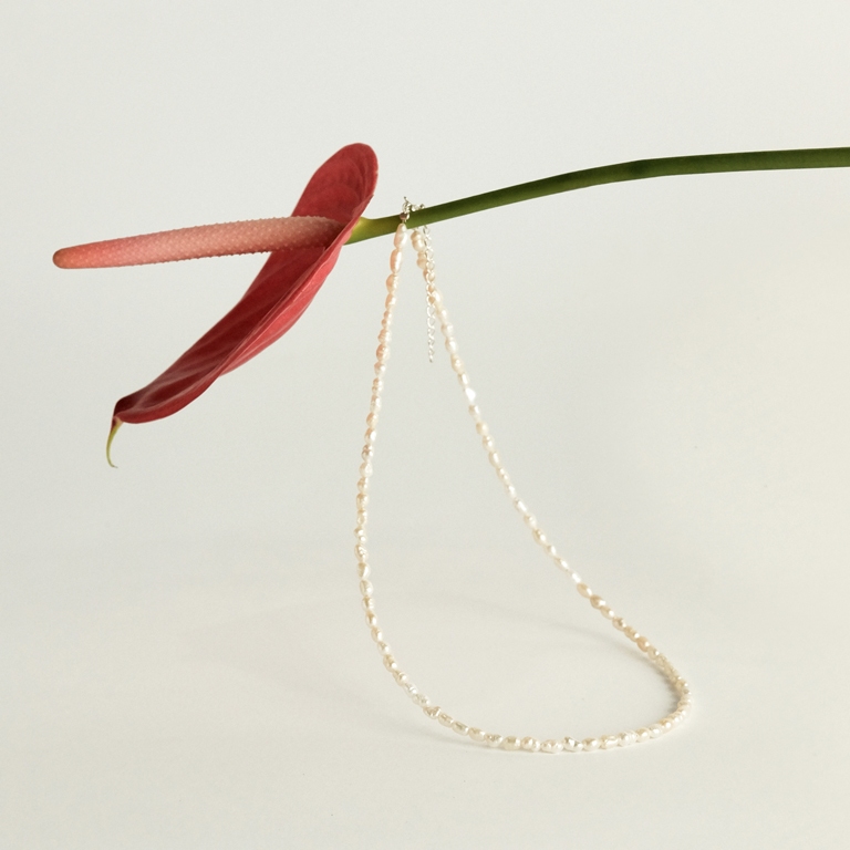 Choker Mutiara Kecil - Mutiara Air Tawar