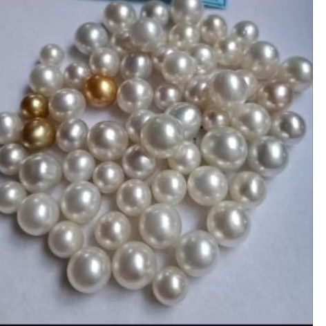 Butiran Mutiara Air Laut Asli