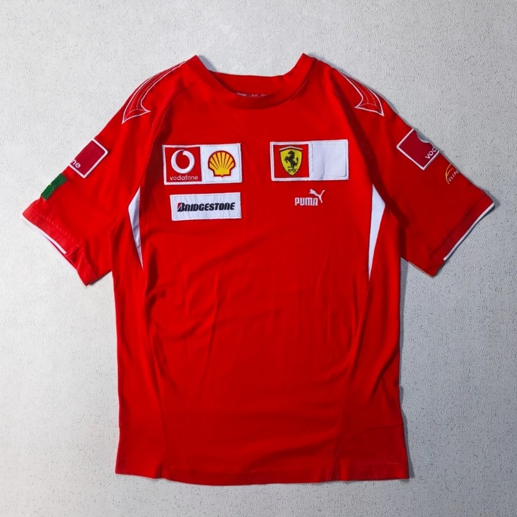 Kaos Ferrari X Puma Vintage Filipe Massa Original Official Merchandise Scuderia Ferrari F1 Driver T-
