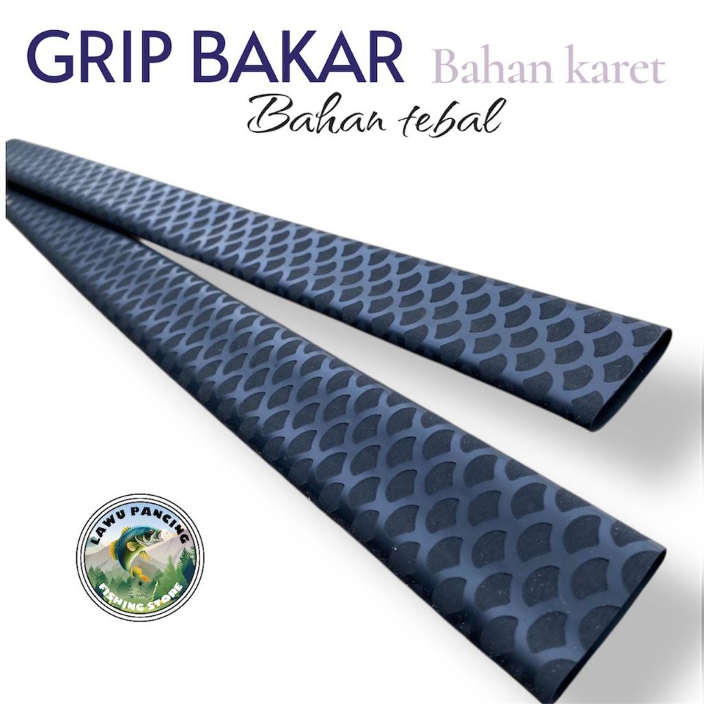Grip Bakar Joran Motif Sisik 100cm anti slip nyaman digenggam