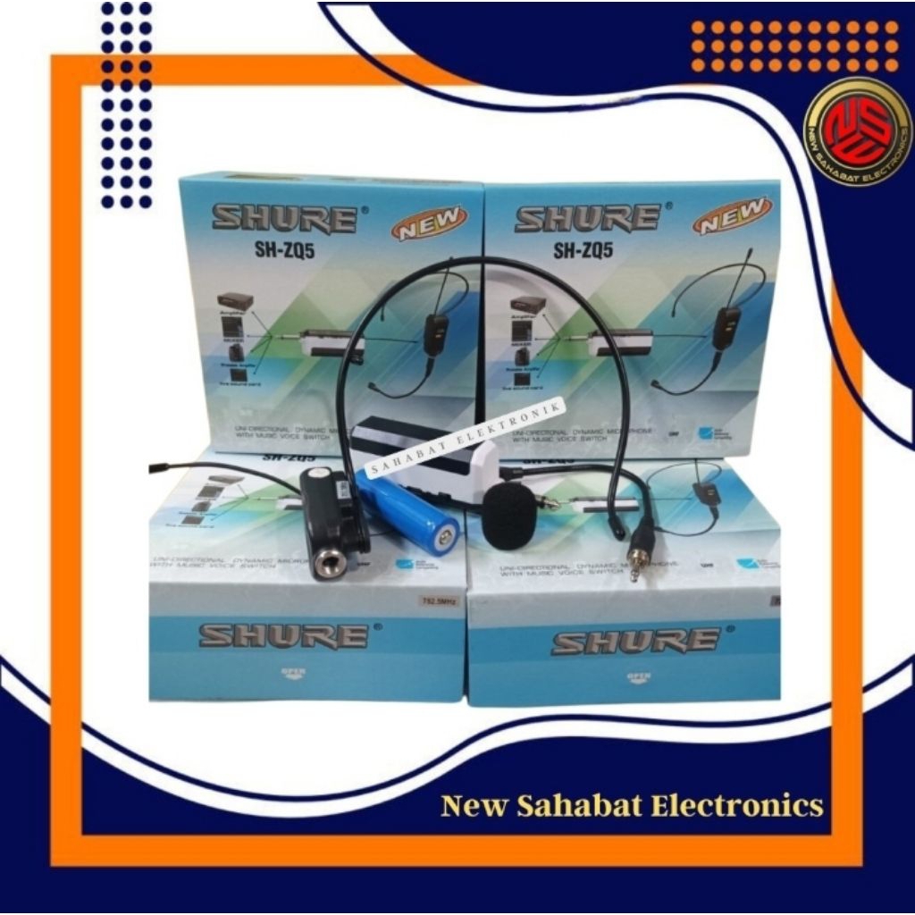 Mic Wireless Bando Shure SH-ZQ5