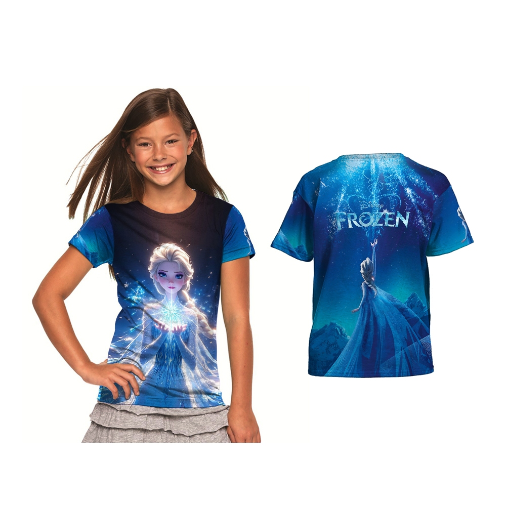 Baju Frozen Elsa Kaos Anak Anak Frozen Baju Frozen Anak Terbaru Kaos Frozen Elsa And Anna