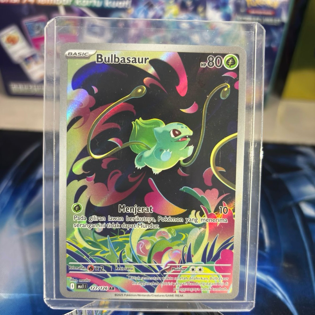 Bulbasaur Evolusi Mega 127/126 AR Pokemon TCG Ori