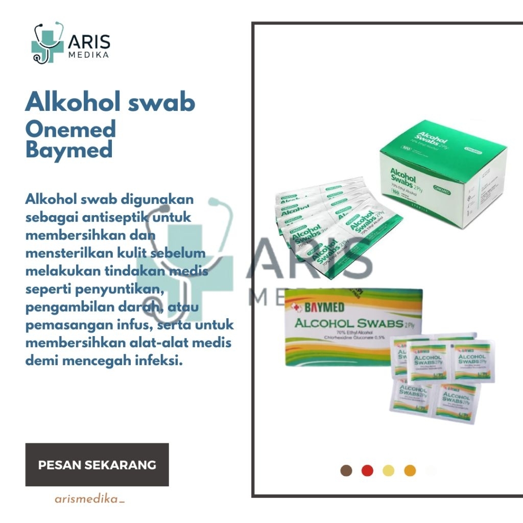 Alcohol Swab, Tissue Alkohol, Alcohol Swab Onemed, Alcohol Swab Baymed, Antiseptik Injeksi, Tissue S