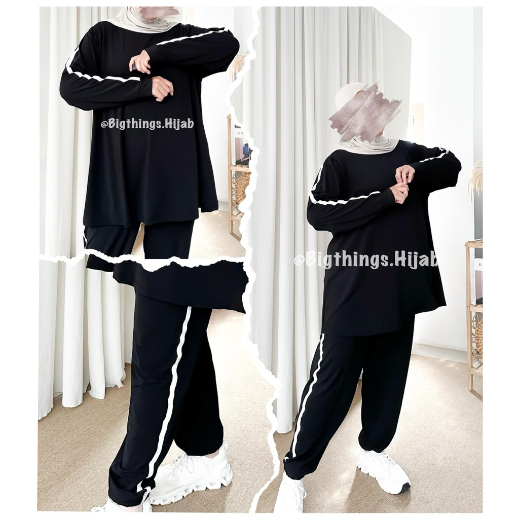 VITA TOP & VITA PANTS BIGTHINGS.HIJAB ONE SET JERSEY PREMIUM BIGSIZE JUMBO
