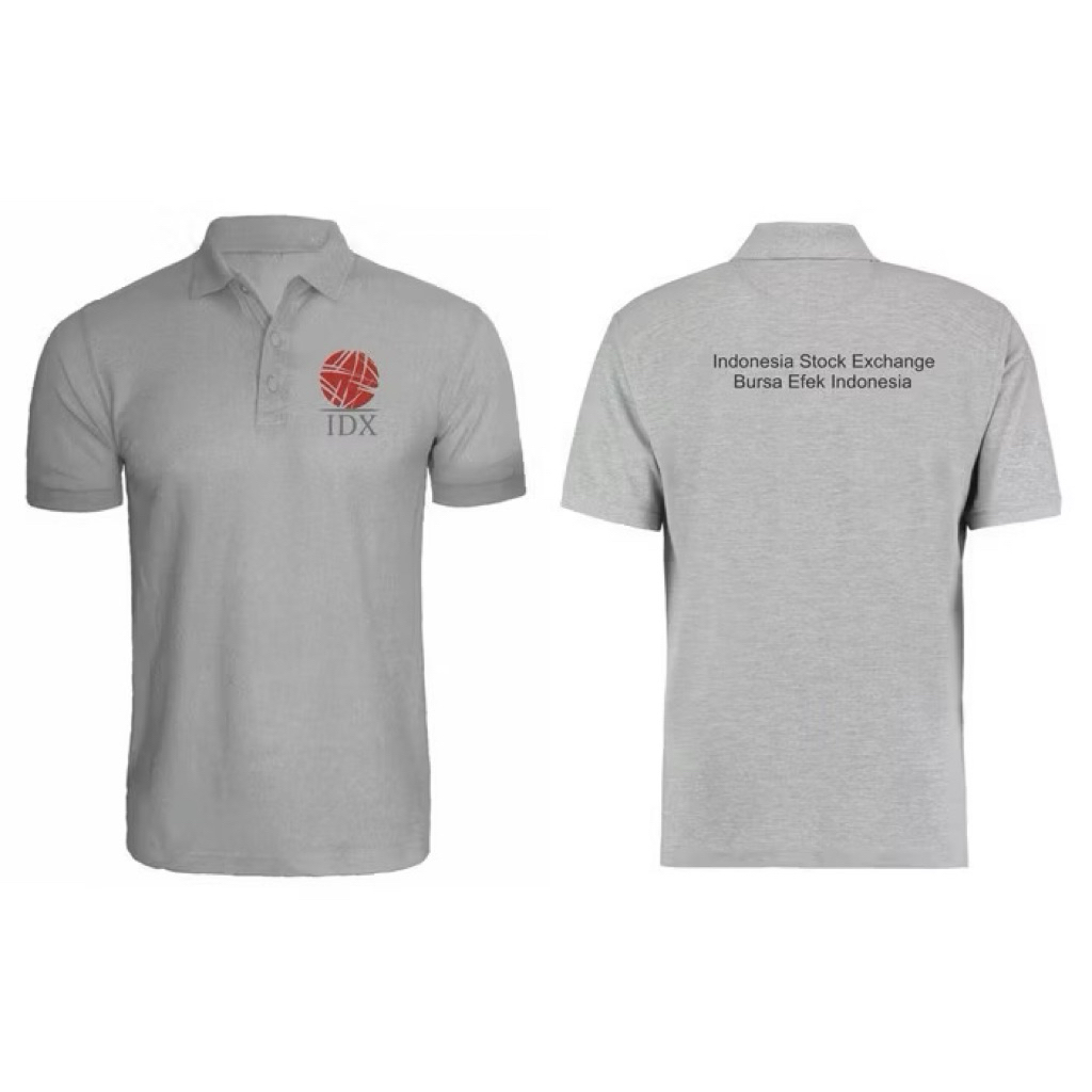 KAOS KERAH POLOSHIRT LOGO IDX BURSA TERBARU SIMPLE DAN KEREN