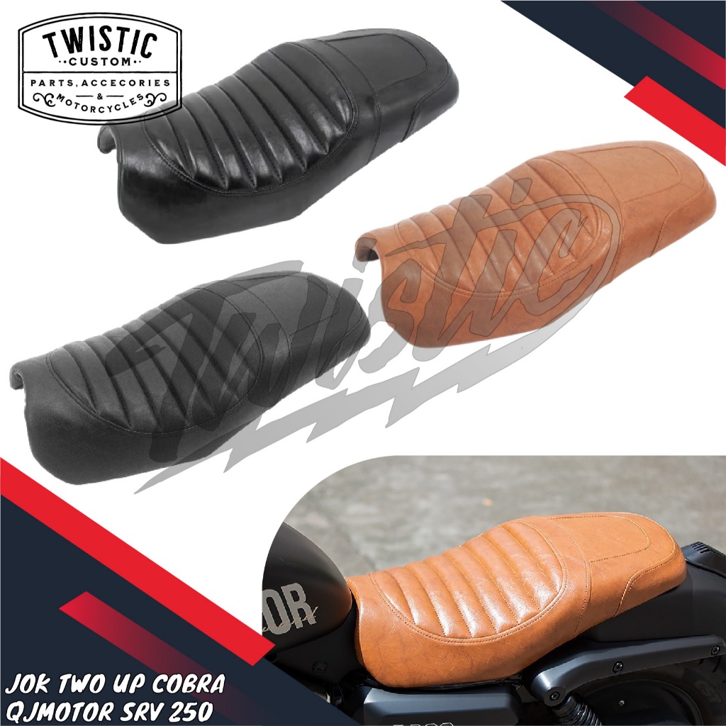 Jok Double Two Up Cobra Seat Motor QJMotor QJ Motor SRV 250 SRV250