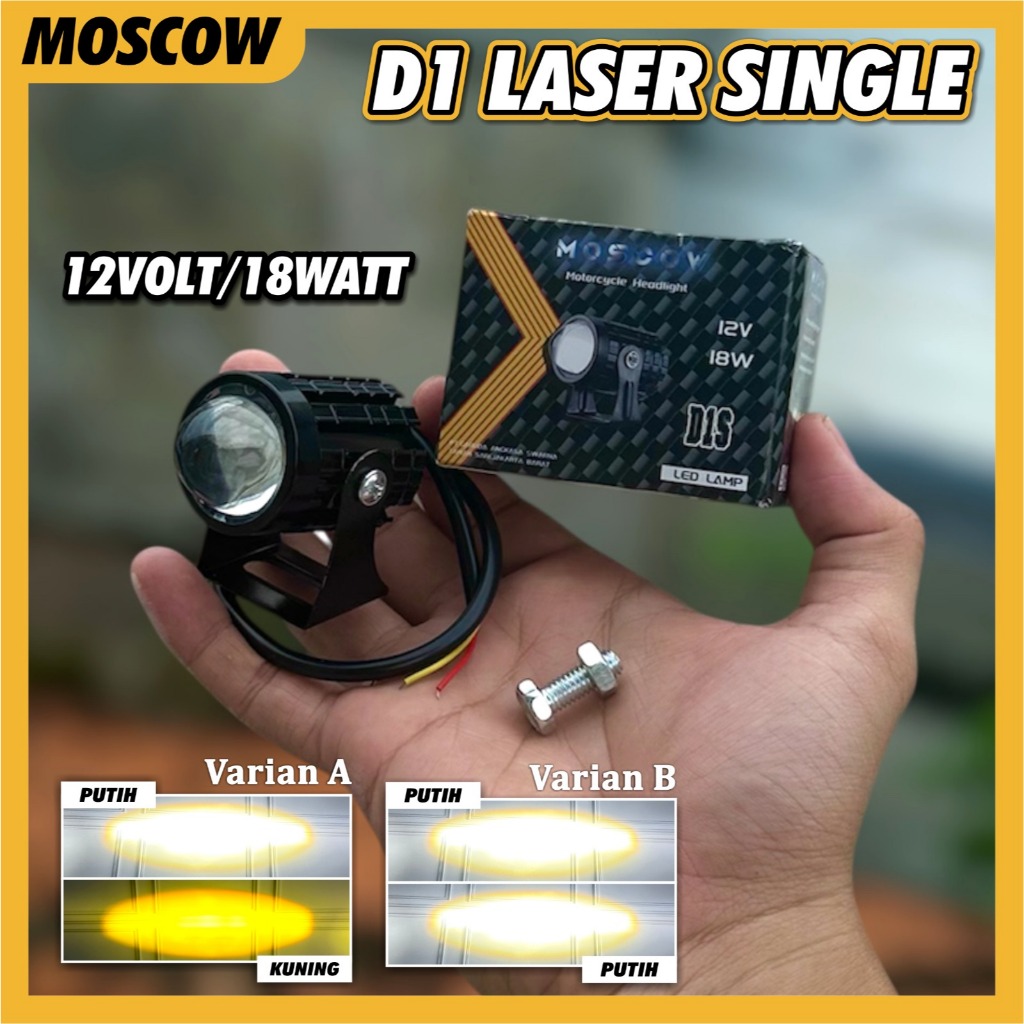 Lampu Tembak Laser Led Mini 2 Warna - Lampu Tembak Sorot Foglamp Mini D1 2 Laser Gun lampu tembak la