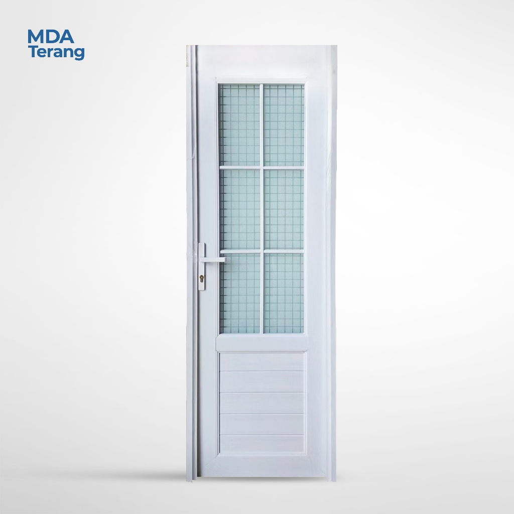 Pintu Kamar Mandi UPVC Bahan SANGAT TEBAL (FREE KUSEN, HANDLE, DAN ENGSEL. LENGKAP TINGGAL PASANG)