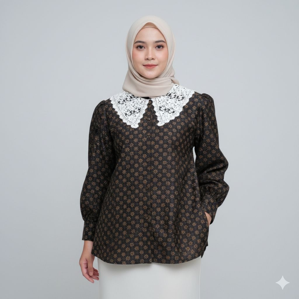 blus batik premium dan outer batik premium