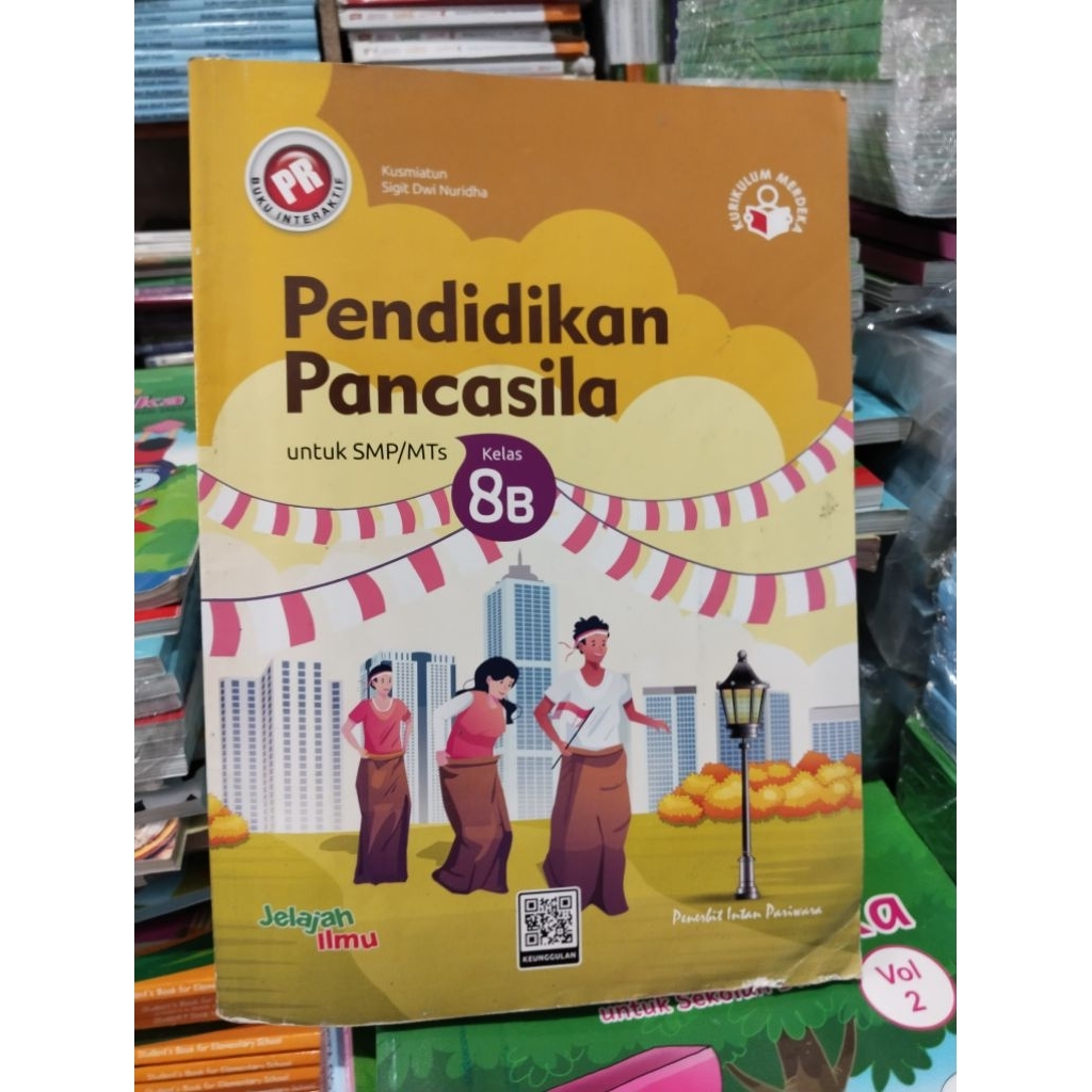 buku PR ppkn/pendidikan pancasila 8b untuk kelas 8/VIII/2 smp mts kurikulum merdeka