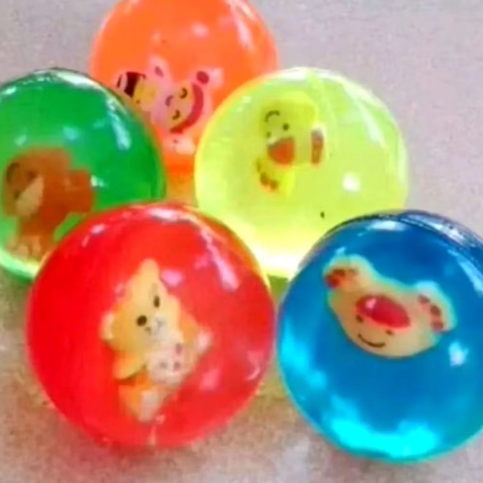 BOLA BEKEL JUMBO DIAMETER 4,5 CM MOTIF BONEKA DAN DINOSAURUS (TANPA BIJI) | MAINAN TRADISIONAL | MAI