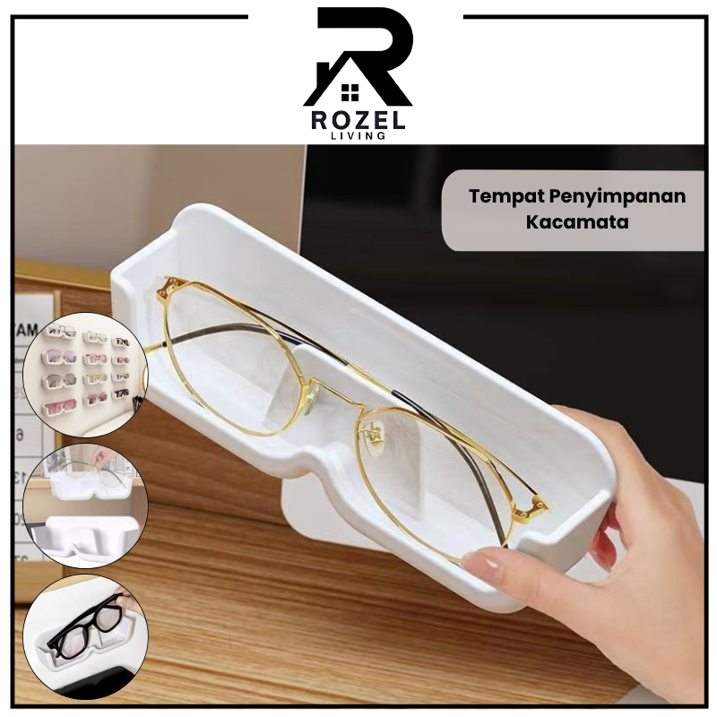 ROZEL Rak Tempat Kacamata Gantung Dinding Rak Display Kacamata / Kotak Penyimpanan Kacamata