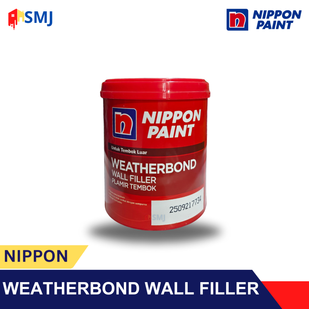 Nippon Weatherbond Wall Filler Plamir Tembok - Nippon Weatherbond Plamir Tembok / Nippon Dempul Weat