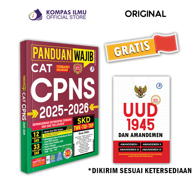 BEST SELLER Buku Soal CPNS 2025 - 2026 Terbaru Panduan Wajib CPNS 2025 -2026 Tes Masuk CPNS [PWC1]
