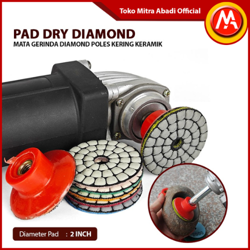 Pad Dry Grinding Diamond 2 Inch / Mata Gerinda Mini Poles Kering Keramik Batu Marmer