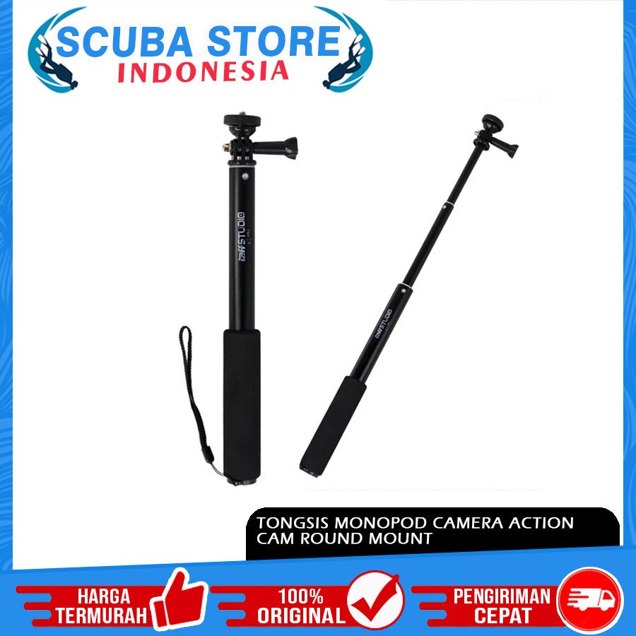 Tongkat Selife Monopod For Handphone Camera Action Cam Tongsis Kamera Aksi Vlog Gopro Go-pro Brica B