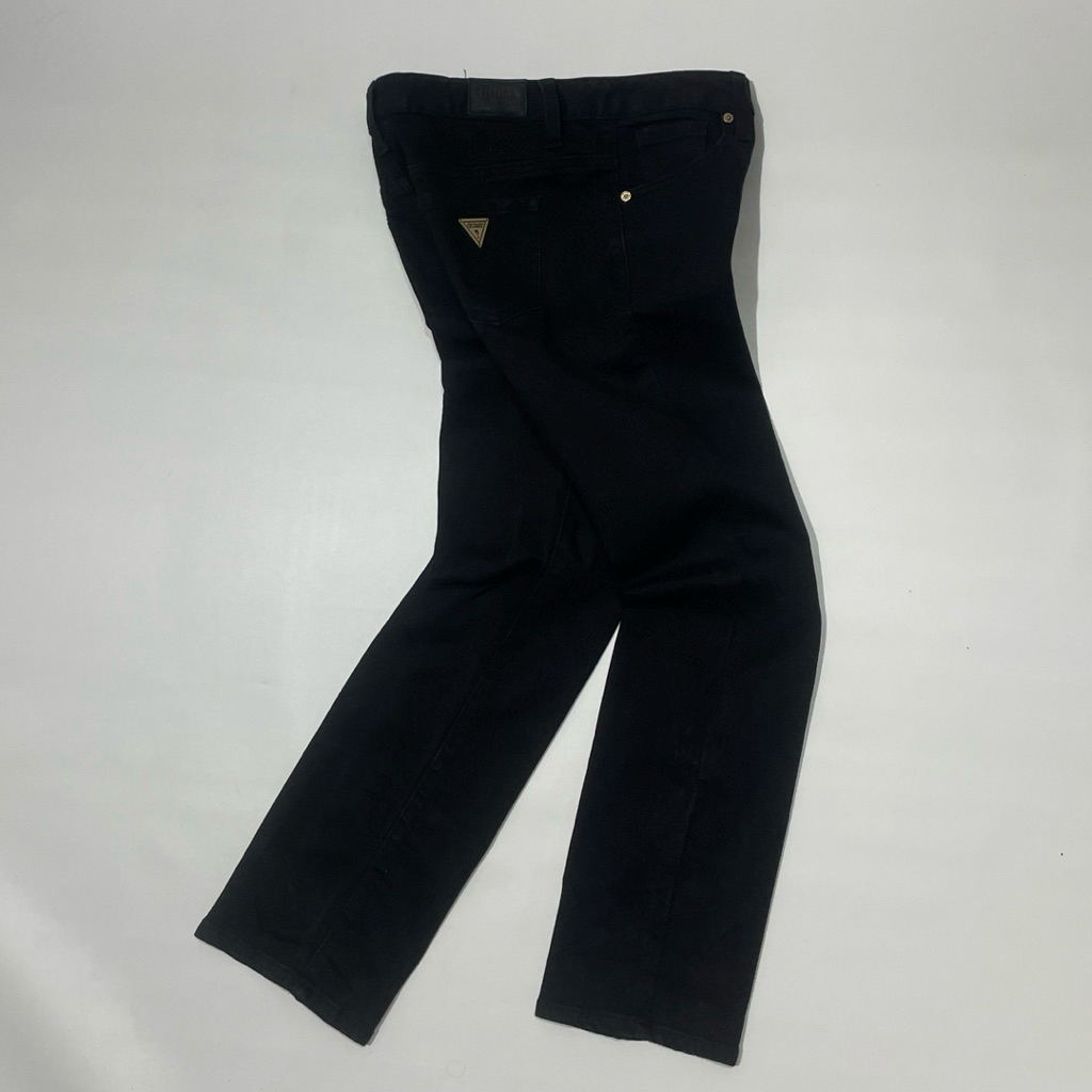 CG94 Celana Skinny Denim Guess Casual Jeans 27  Long Pants Panjang Hitam Pensil Original