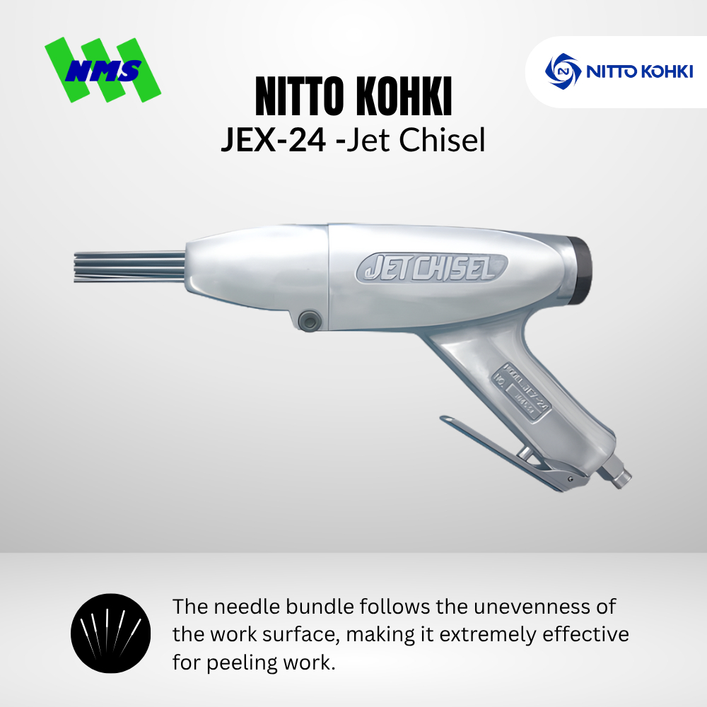 Mesin Pahat Angin NITTO JEX-24 Nitto Jet Chisel (00063) Pneumatic Scraper Bobok