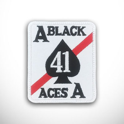 Patch VFA-41 Black Aces US Navy Strike Fighter Squadron Bordir Logo Emblem Insignia VFA41 Patchwise