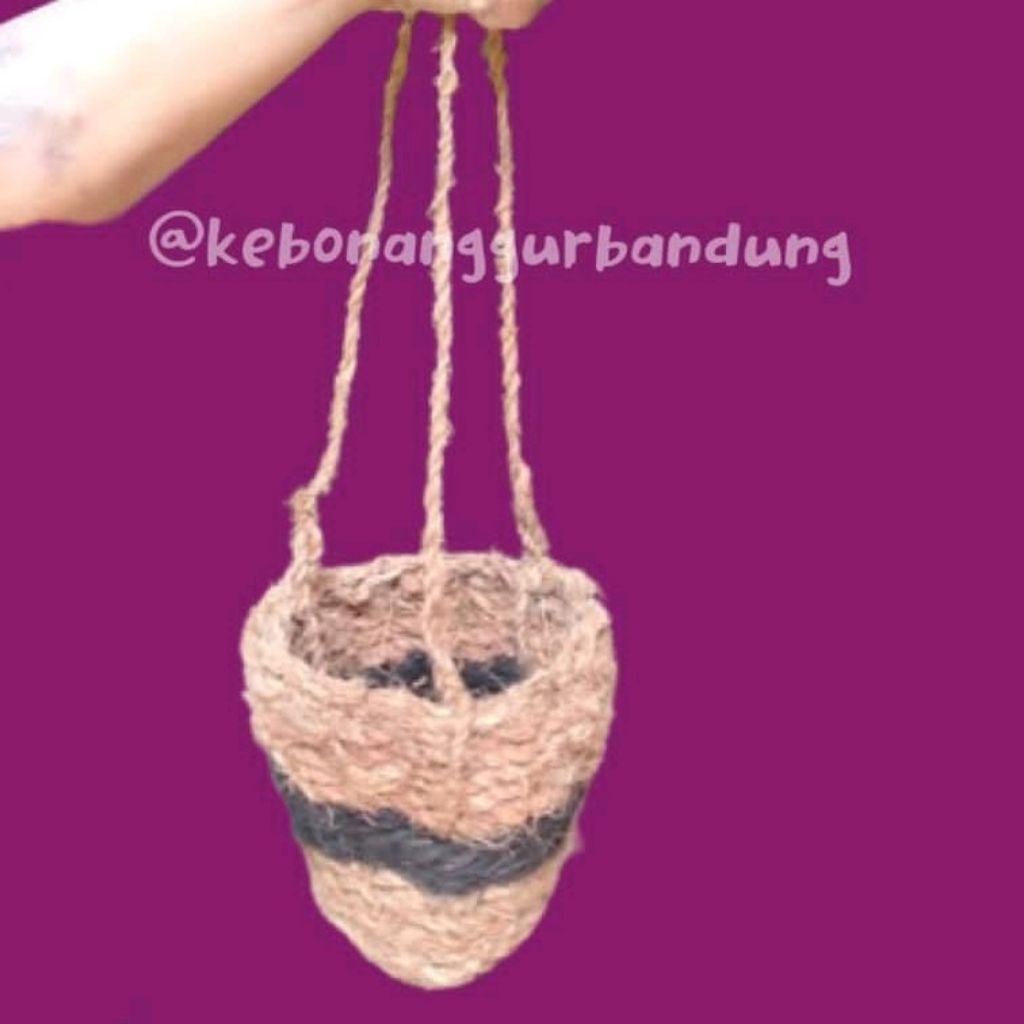 pot sabut kelapa, pot anggrek gantung serbaguna besar, pot unik