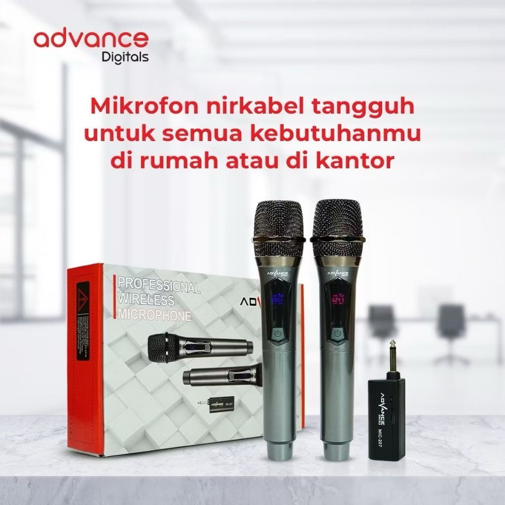 ORIGINAL MIC ADVANCE MIC-207 MIKROFON ADVANCE WIRELESS BLUETOOTH MIC ADVANCE MICROPHONE ADVANCE