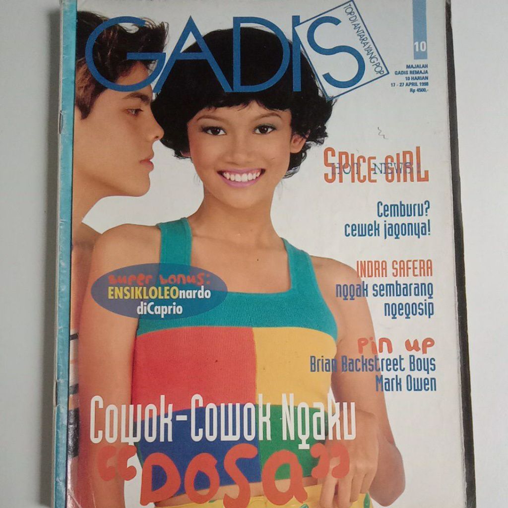Majalah Gadis Tahun 1998 Cover Cicih Aripin (Gadsam Favorit'97)