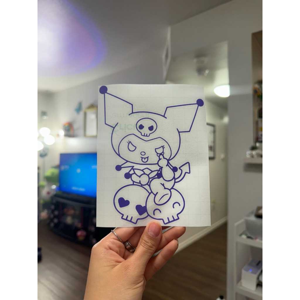 Sticker Body / Jendela Mobil Stiker Cutting Kuromi Custom Tahan Air Free Custom Desain