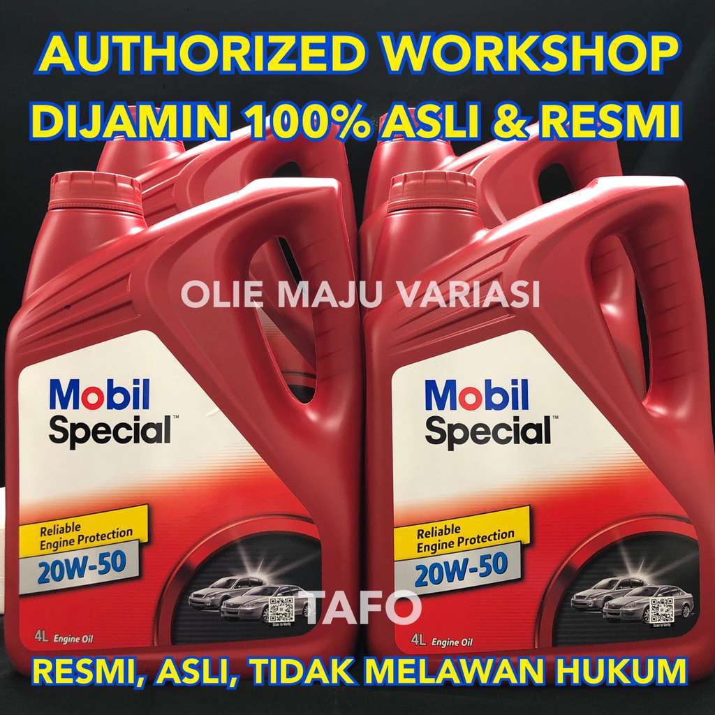 EXXON MOBIL SPECIAL 20w 50 4liter ASLI