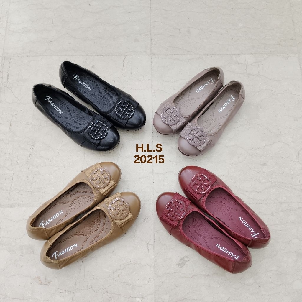 GRADE A / 20215 / SEPATU WANITA / KULIT SAPI / FLATSHOES / IMPORT