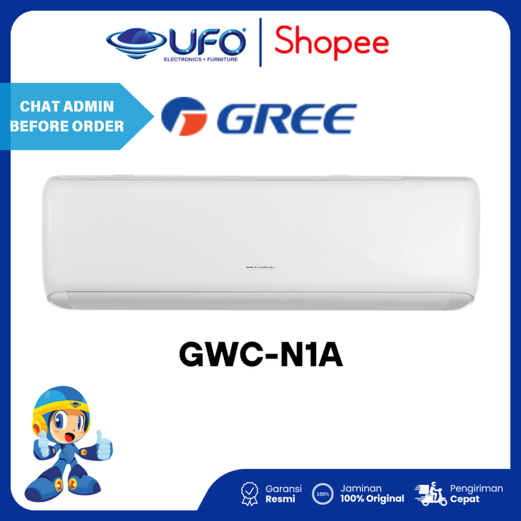 AC GREE 2PK AC SPLIT STANDARD 2PK GWC18N1A