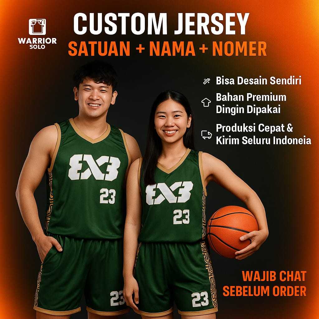 CUSTOM JERSEY BASKET SOLO / CUSTOM JERSEY BASKET Satuan Desain 3