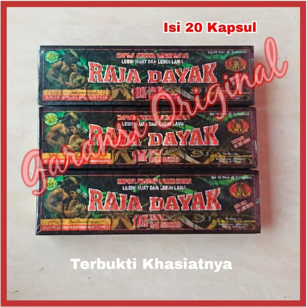 KEMASAN TERBARU KAPSUL RAJA DAYAK GARANSI ORIGINAL